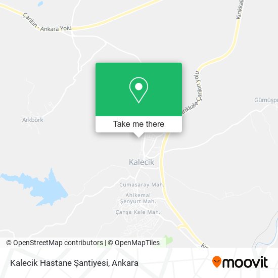 Kalecik Hastane Şantiyesi map