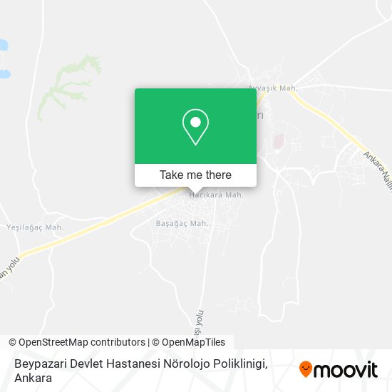 Beypazari Devlet Hastanesi Nörolojo Poliklinigi map