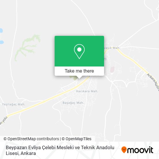 Beypazarı Evliya Çelebi Mesleki ve Teknik Anadolu Lisesi map