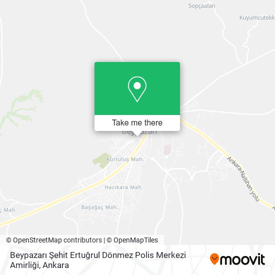 Beypazarı Şehit Ertuğrul Dönmez Polis Merkezi Amirliği map