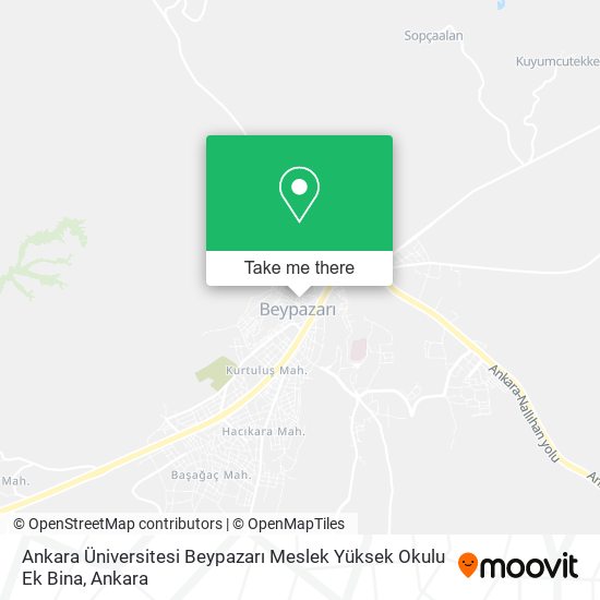 Ankara Üniversitesi Beypazarı Meslek Yüksek Okulu Ek Bina map