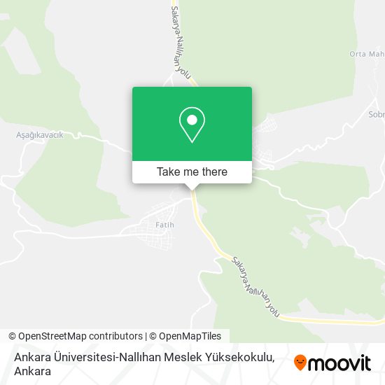 Ankara Üniversitesi-Nallıhan Meslek Yüksekokulu map