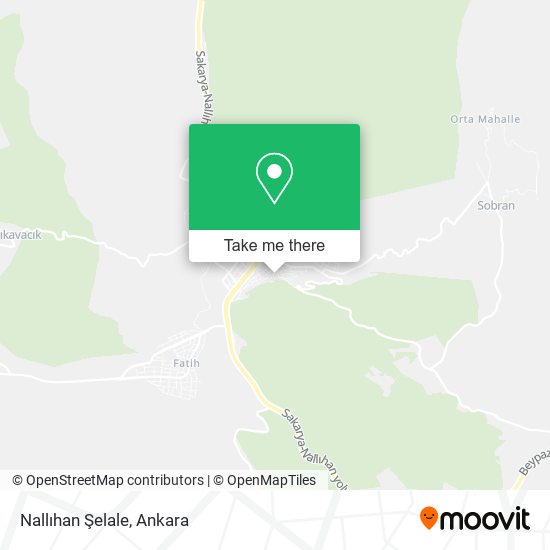 Nallıhan Şelale map