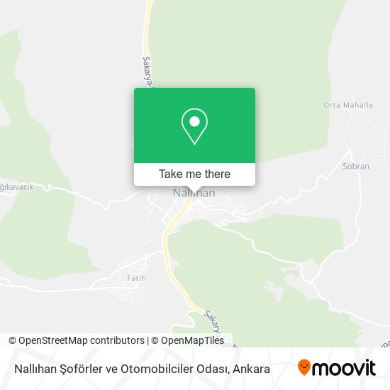 Nallıhan Şoförler ve Otomobilciler Odası map