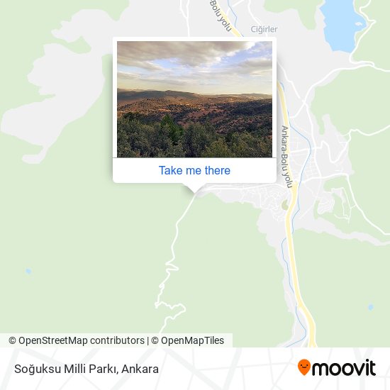 Soğuksu Milli Parkı map