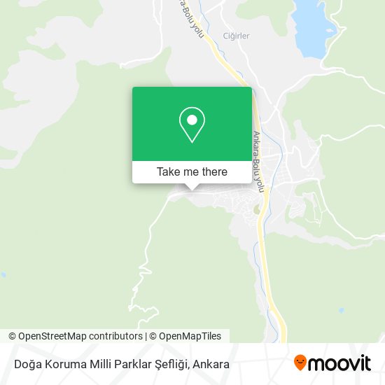 Doğa Koruma Milli Parklar Şefliği map