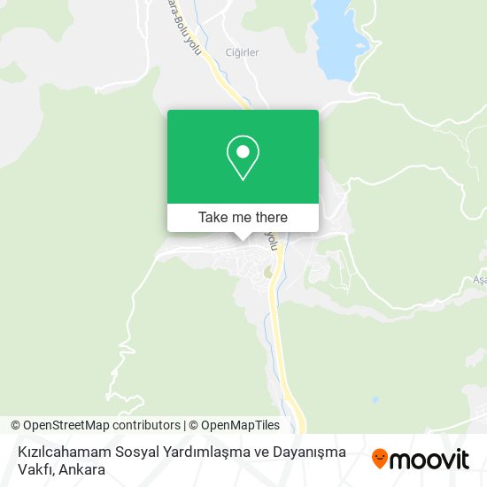 Kızılcahamam Sosyal Yardımlaşma ve Dayanışma Vakfı map