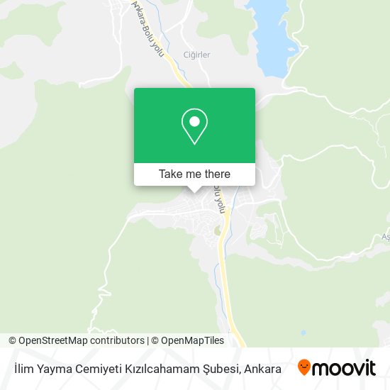 İlim Yayma Cemiyeti Kızılcahamam Şubesi map