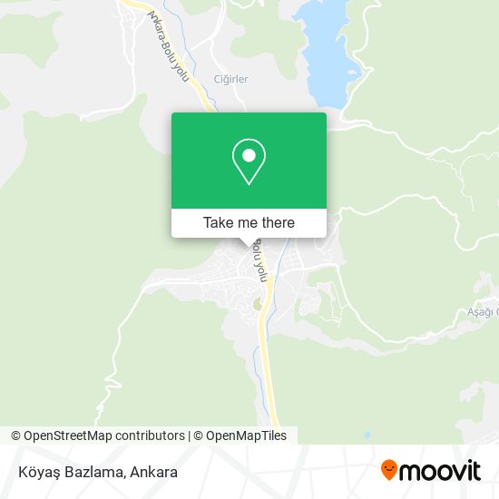 Köyaş Bazlama map