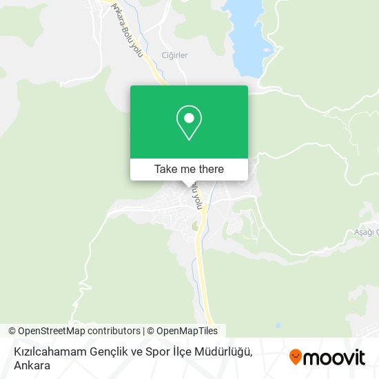 Kızılcahamam Gençlik ve Spor İlçe Müdürlüğü map