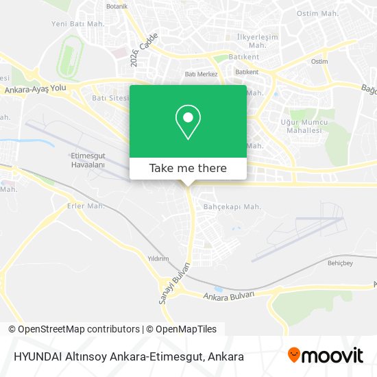 HYUNDAI Altınsoy Ankara-Etimesgut map