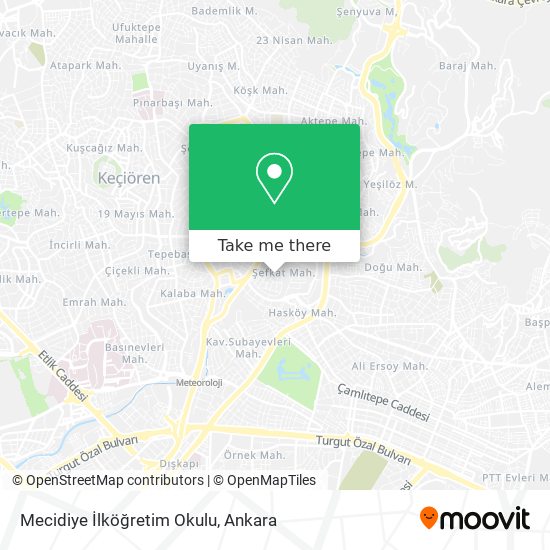 Mecidiye İlköğretim Okulu map