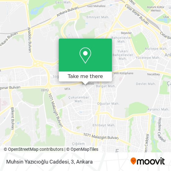 Muhsin Yazıcıoğlu Caddesi, 3 map