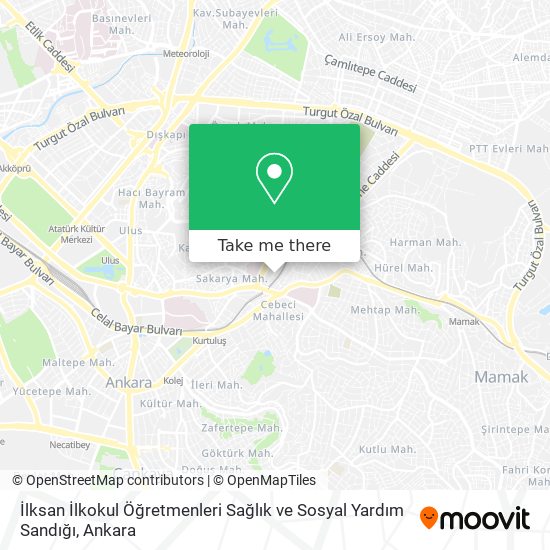 İlksan İlkokul Öğretmenleri Sağlık ve Sosyal Yardım Sandığı map