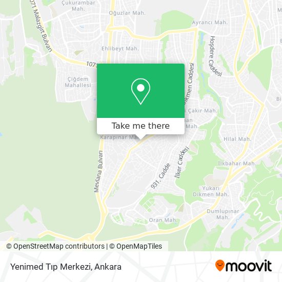 Yenimed Tıp Merkezi map