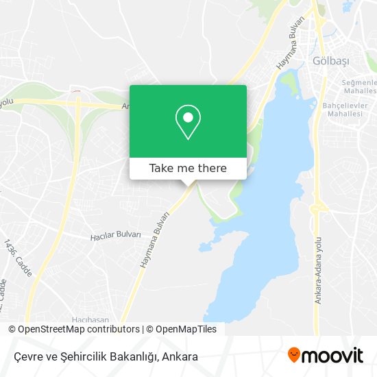 Çevre ve Şehircilik Bakanlığı map