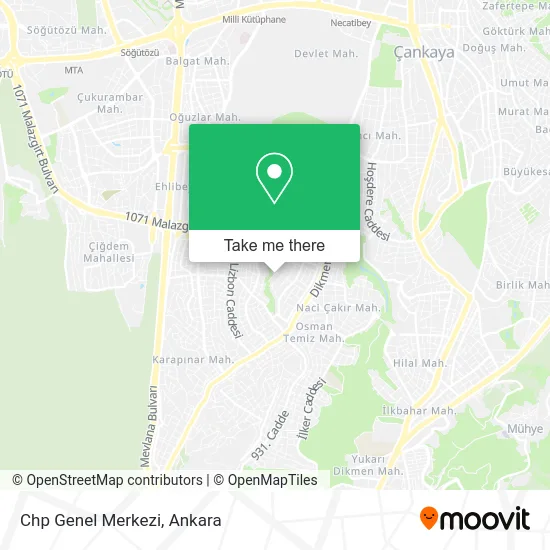 Chp Genel Merkezi map