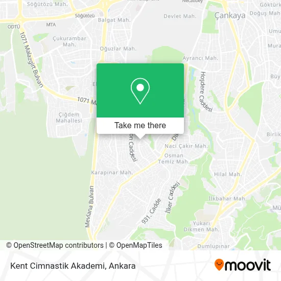 Kent Cimnastik Akademi map