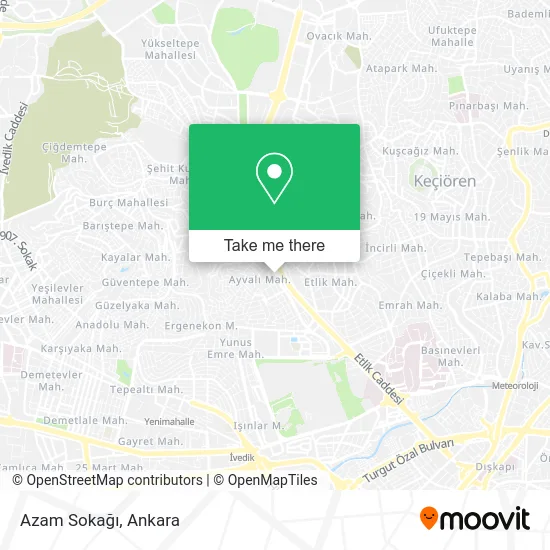 Azam Sokağı map
