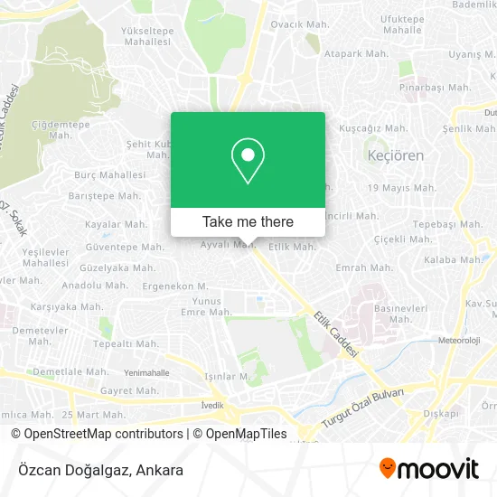 Özcan Doğalgaz map