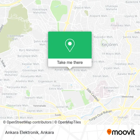 Ankara Elektronik map