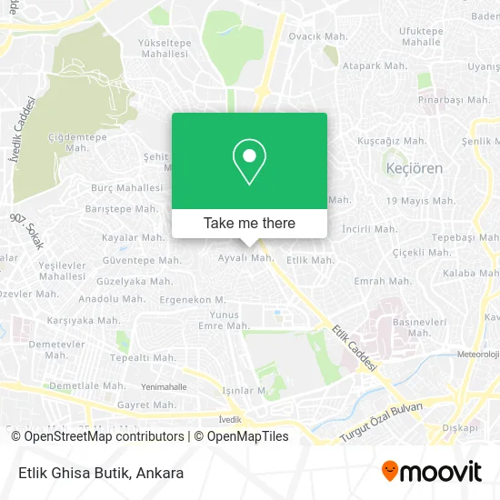 Etlik Ghisa Butik map