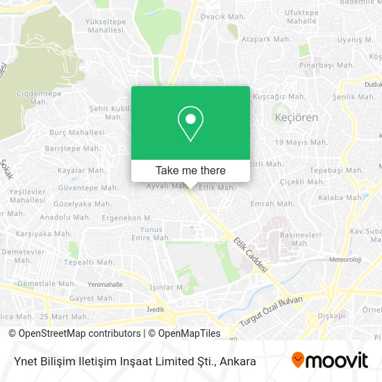 Ynet Bilişim Iletişim Inşaat Limited Şti. map