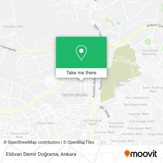 Eldivan Demir Doğrama map