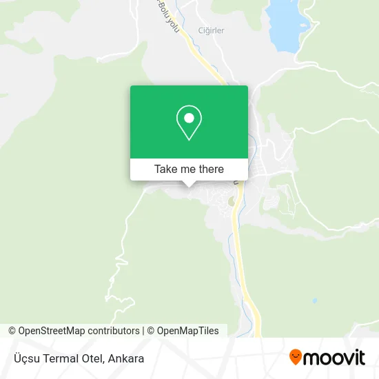 Üçsu Termal Otel map