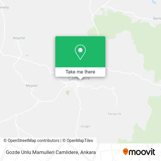 Gozde Unlu Mamulleri Camlidere map