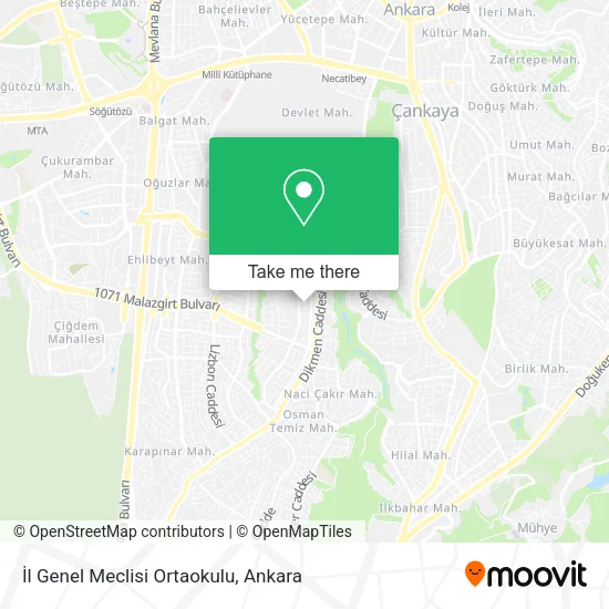 İl Genel Meclisi Ortaokulu map