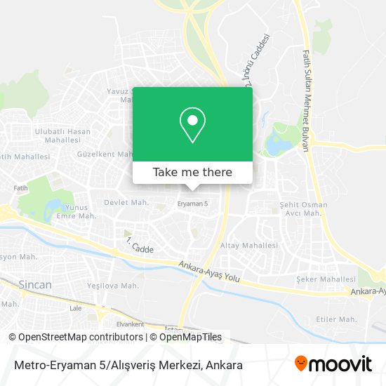 Metro-Eryaman 5 / Alışveriş Merkezi map