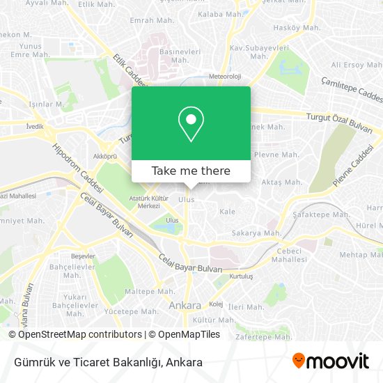 Gümrük ve Ticaret Bakanlığı map