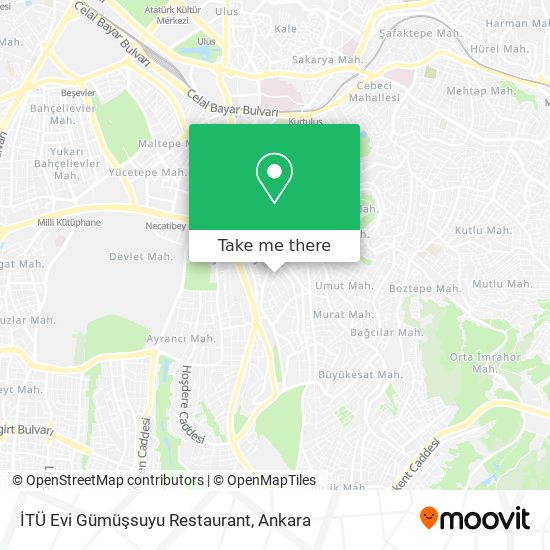 İTÜ Evi Gümüşsuyu Restaurant map