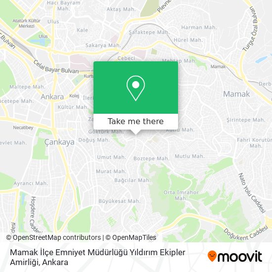 Mamak İlçe Emniyet Müdürlüğü Yıldırım Ekipler Amirliği map