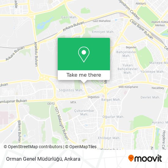 Orman Genel Müdürlüğü map