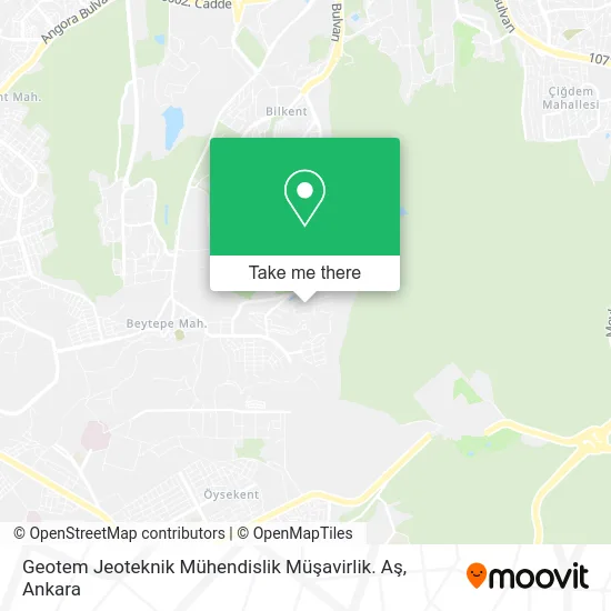 Geotem Jeoteknik Mühendislik Müşavirlik. Aş map