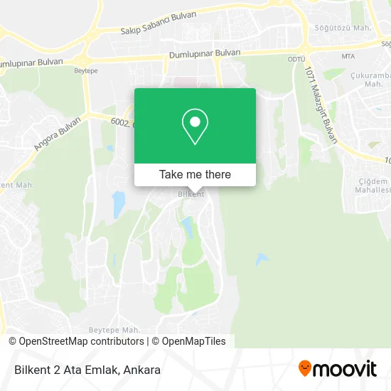 Bilkent 2 Ata Emlak map