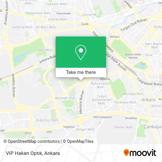 VIP Hakan Optık map
