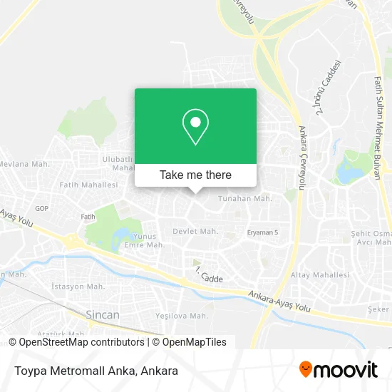 Toypa Metromall Anka map
