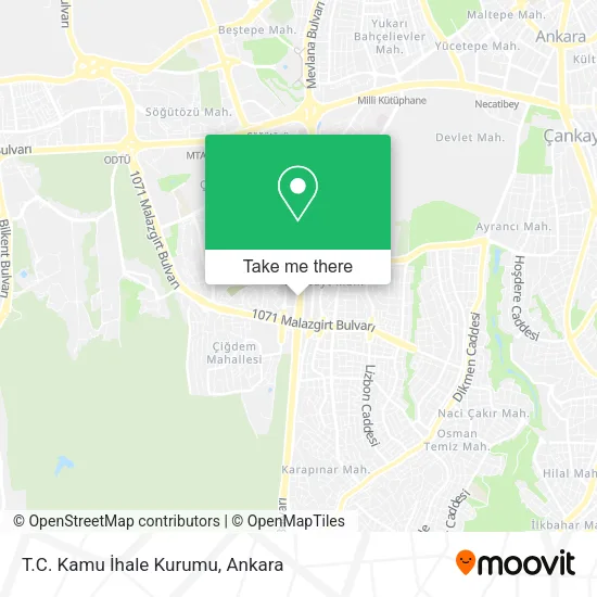 T.C. Kamu İhale Kurumu map
