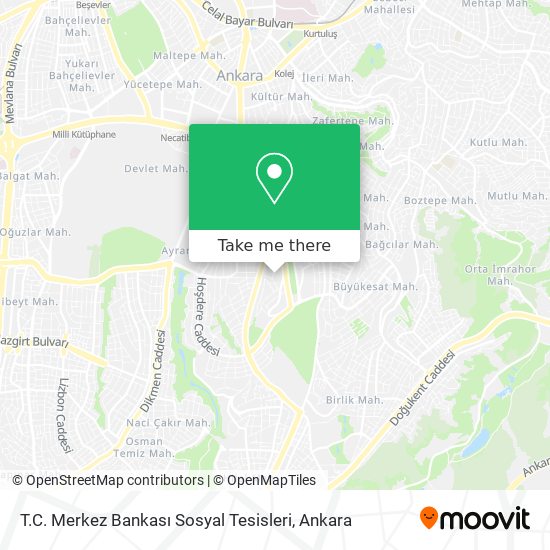 T.C. Merkez Bankası Sosyal Tesisleri map