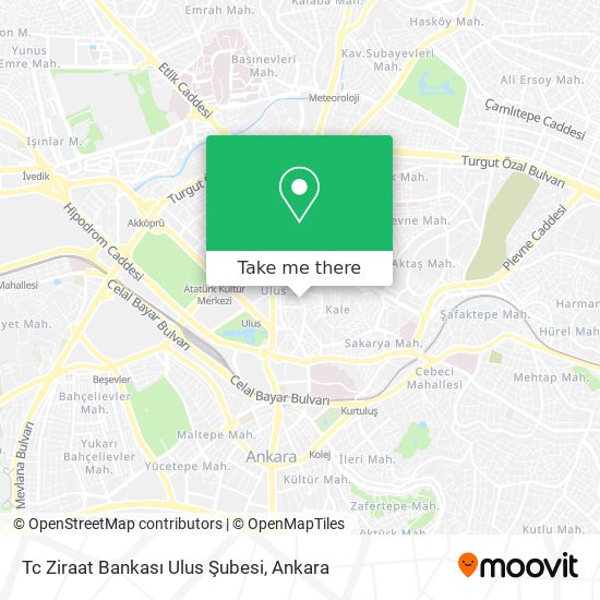 Tc Ziraat Bankası Ulus Şubesi map