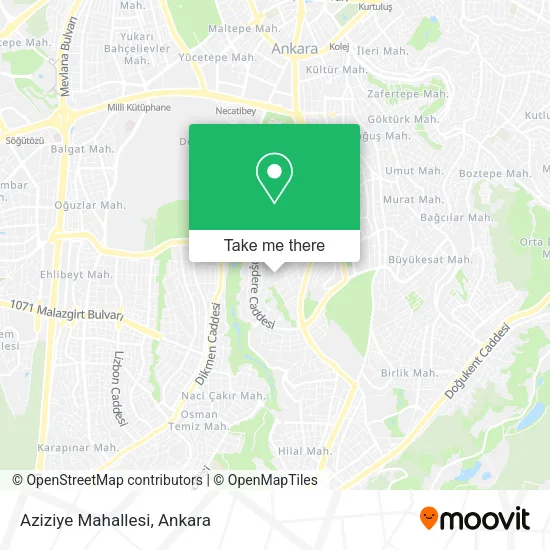 Aziziye Mahallesi map