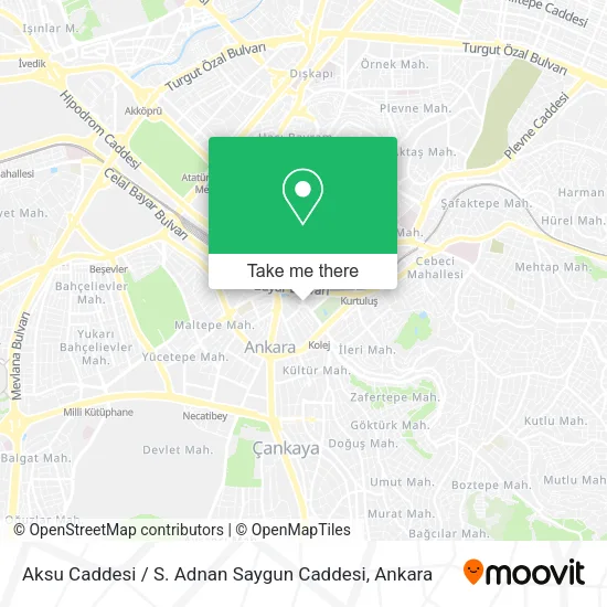 Aksu Caddesi / S. Adnan Saygun Caddesi map