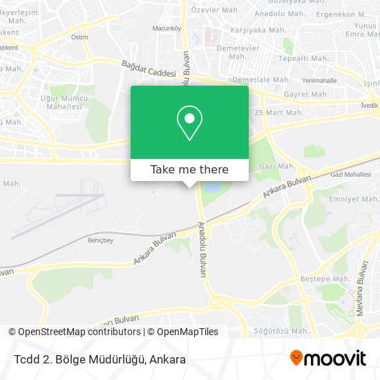 Tcdd 2. Bölge Müdürlüğü map