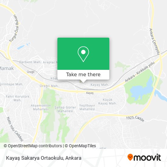 Kayaş Sakarya Ortaokulu map