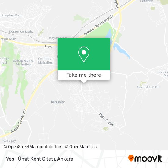 Yeşil Ümit Kent Sitesi map