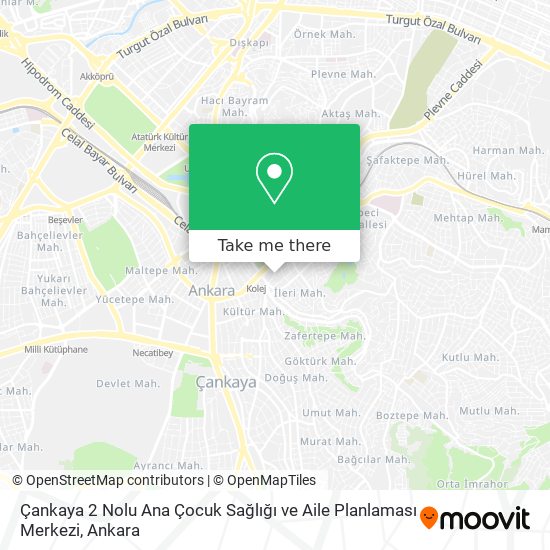 Çankaya 2 Nolu Ana Çocuk Sağlığı ve Aile Planlaması Merkezi map