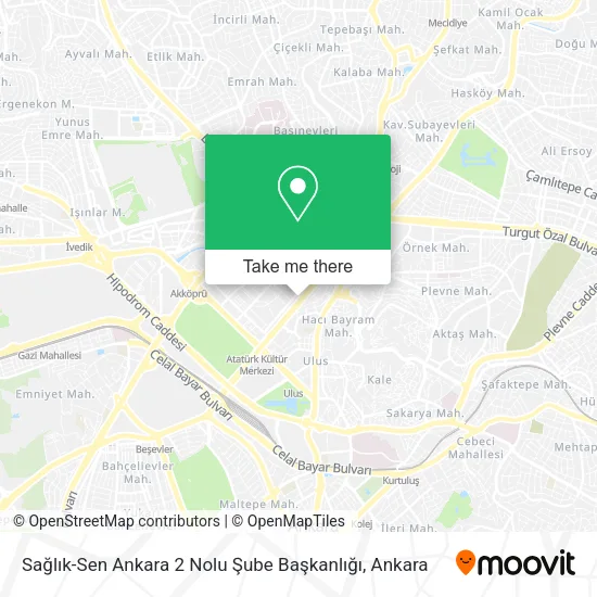 Sağlık-Sen Ankara 2 Nolu Şube Başkanlığı map